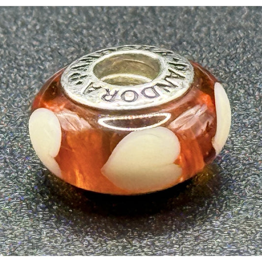 Pandora Sterling Silver Murano Heart Charm ALE 925 N19