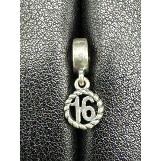 Pandora Sterling Silver Sweet Sixteen Charm ALE 925 R22