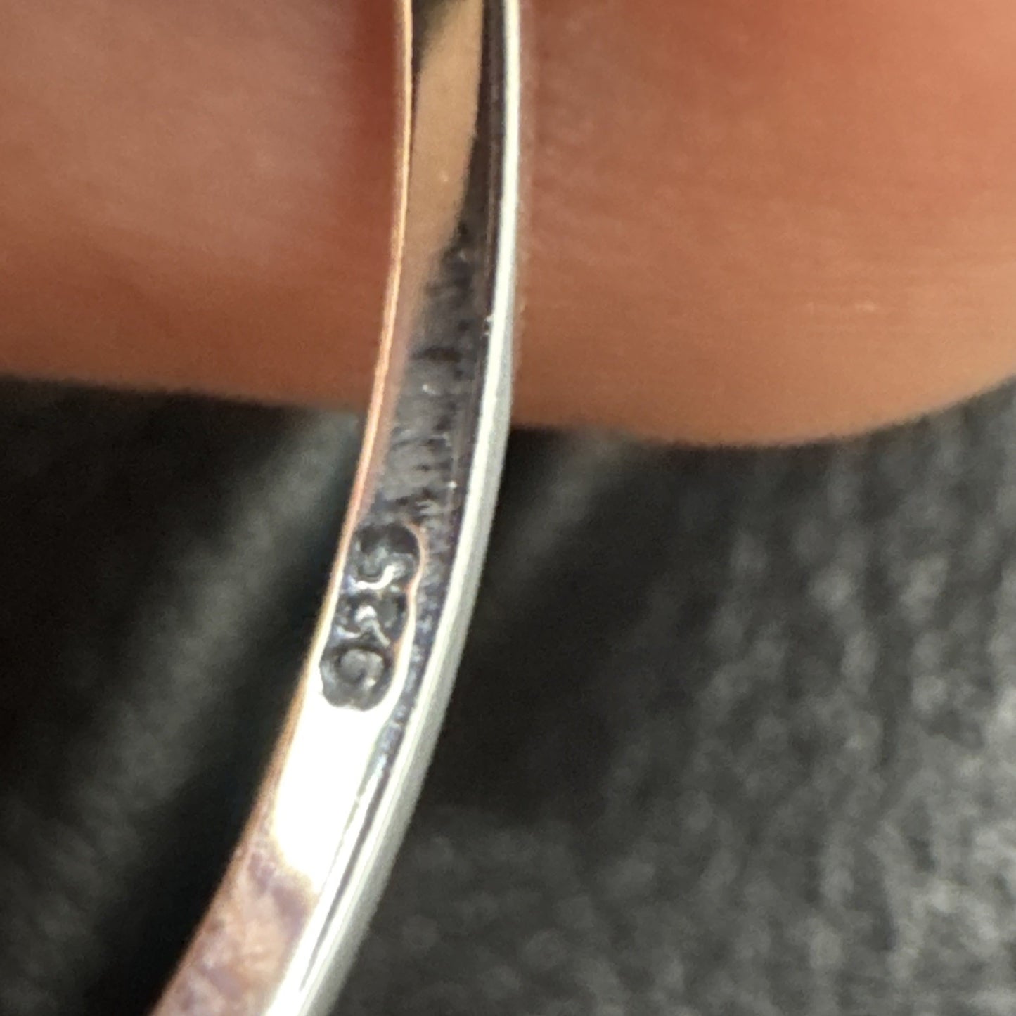 New Condition Sterling Silver Skull Ring 925 Size 7