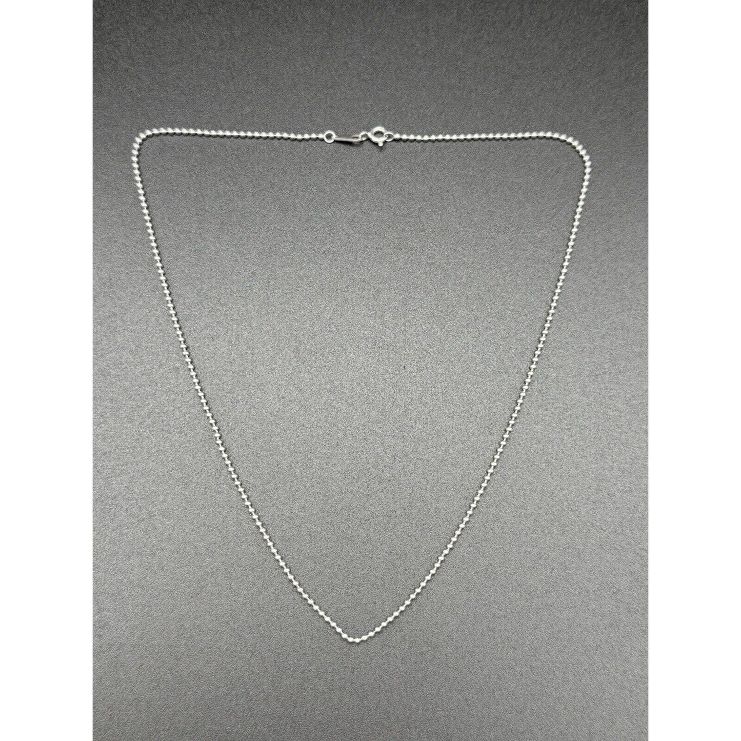 16” Sterling Silver Bathtub Chain Necklace 925 N12