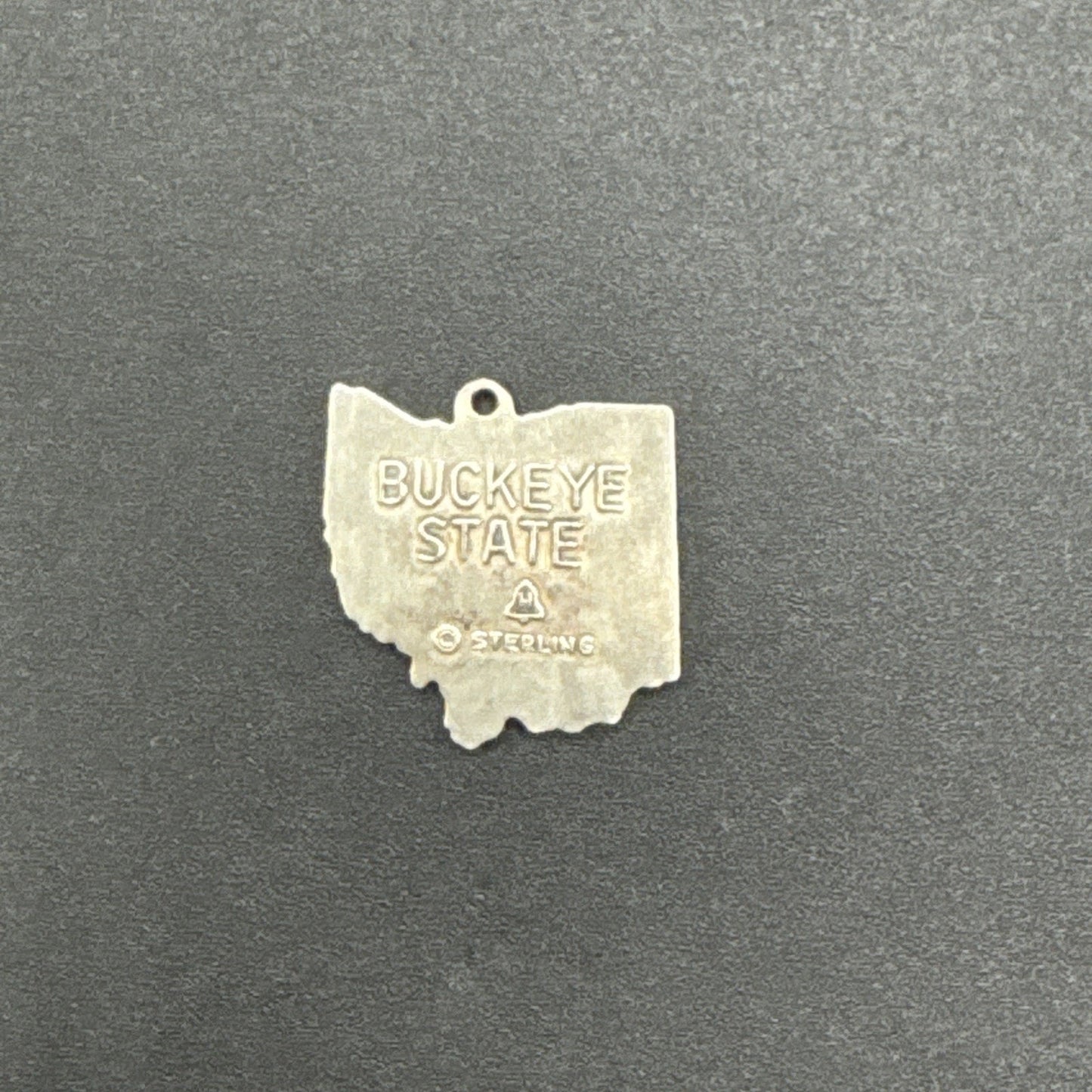 Vintage Sterling Silver Ohio State Charm Buckeye State 925 U1