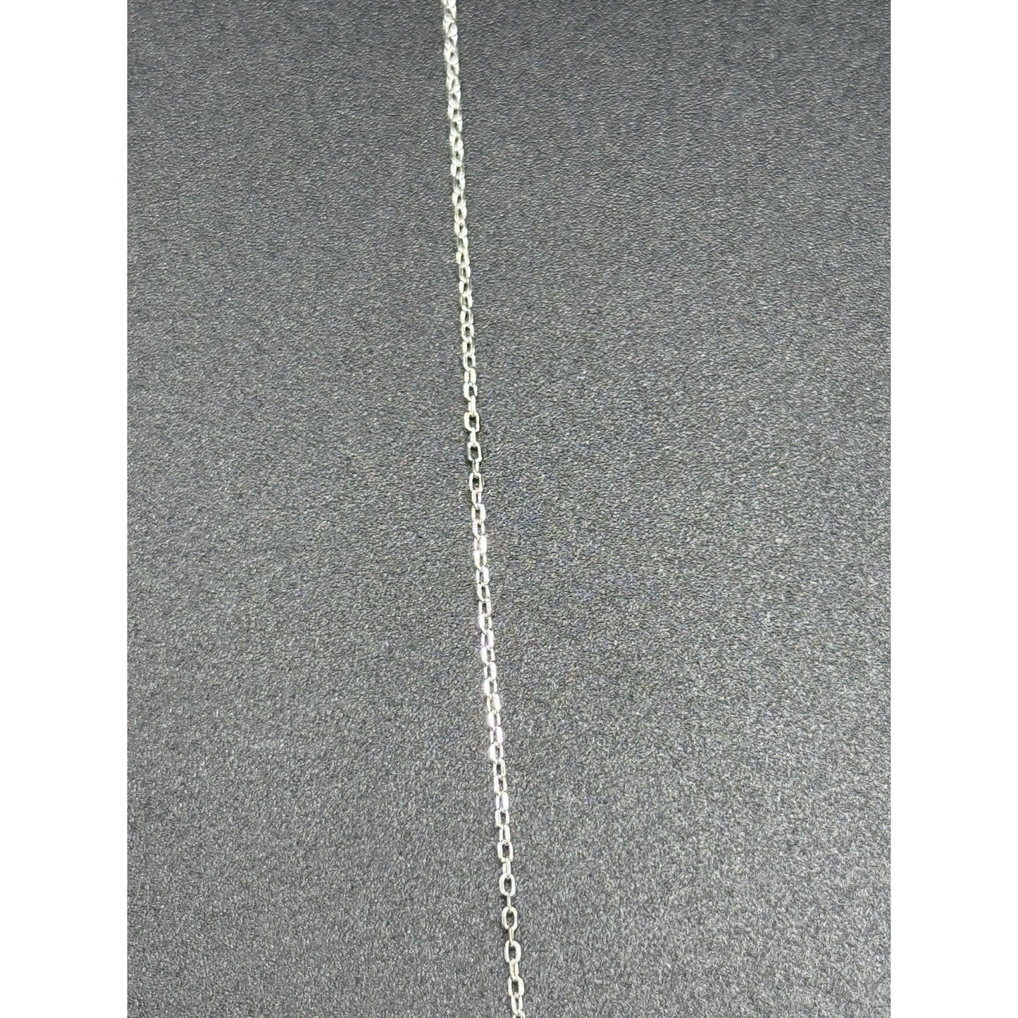 New Condition 18” Sterling Silver Genuine Pearl Cubic Zirconia Starfish Necklace