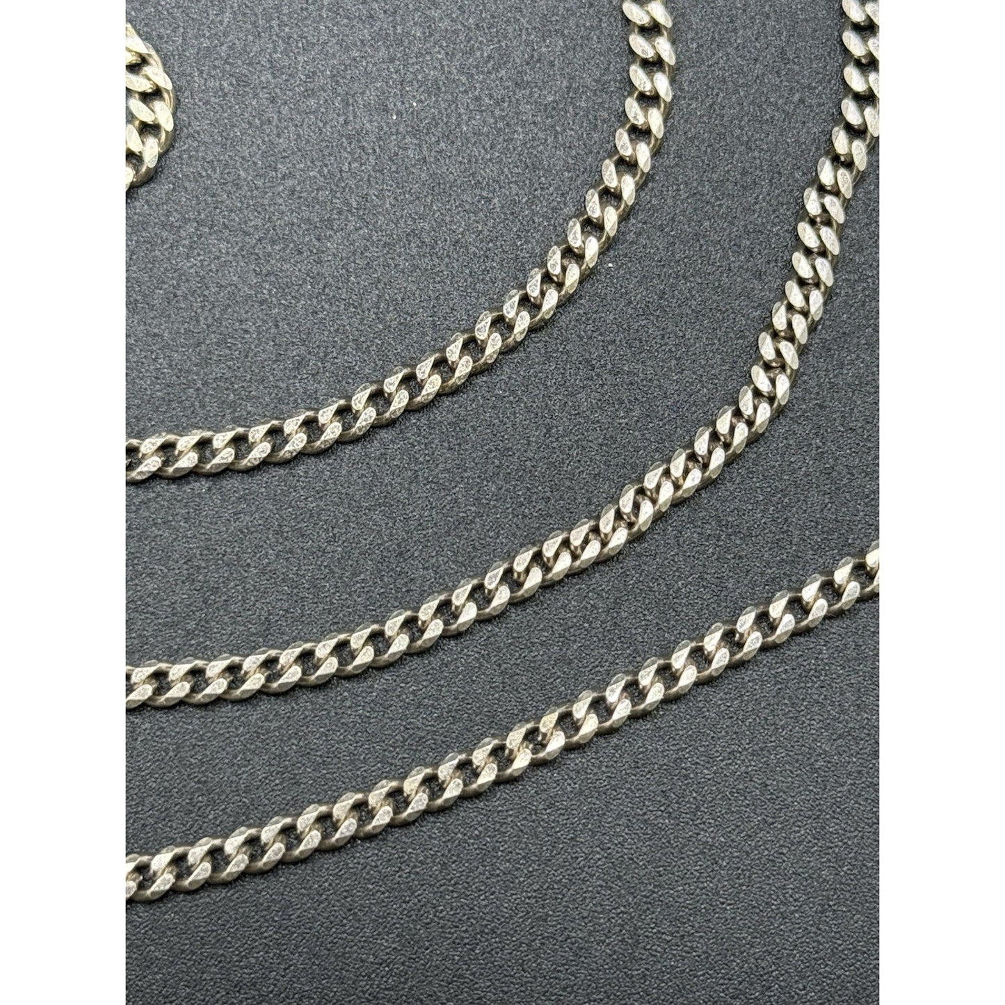 51” Sterling Silver 3MM Link Chain Necklace 27 Grams Q7