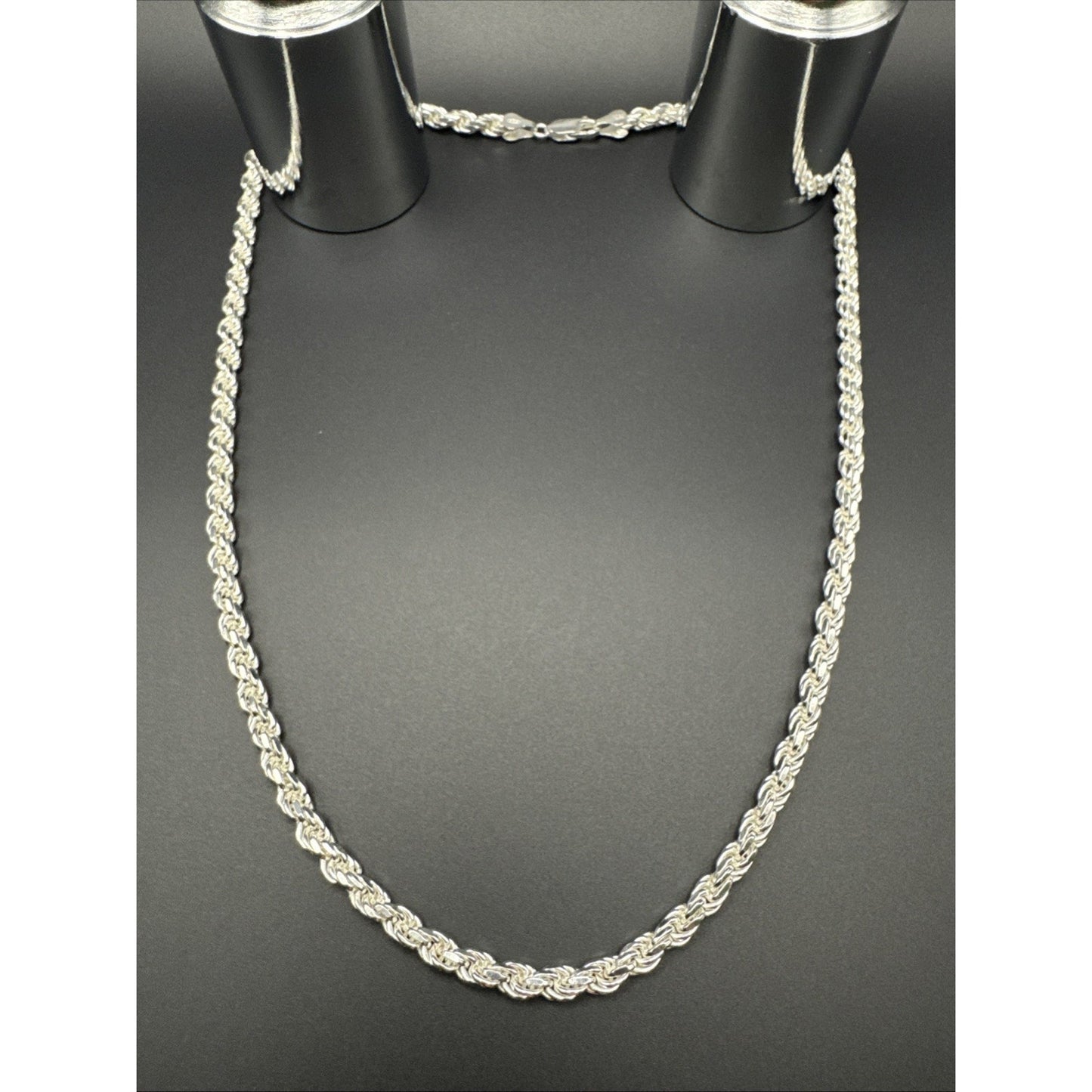 5mm 22” New Condition Sterling Silver Rope Chain Necklace 42g