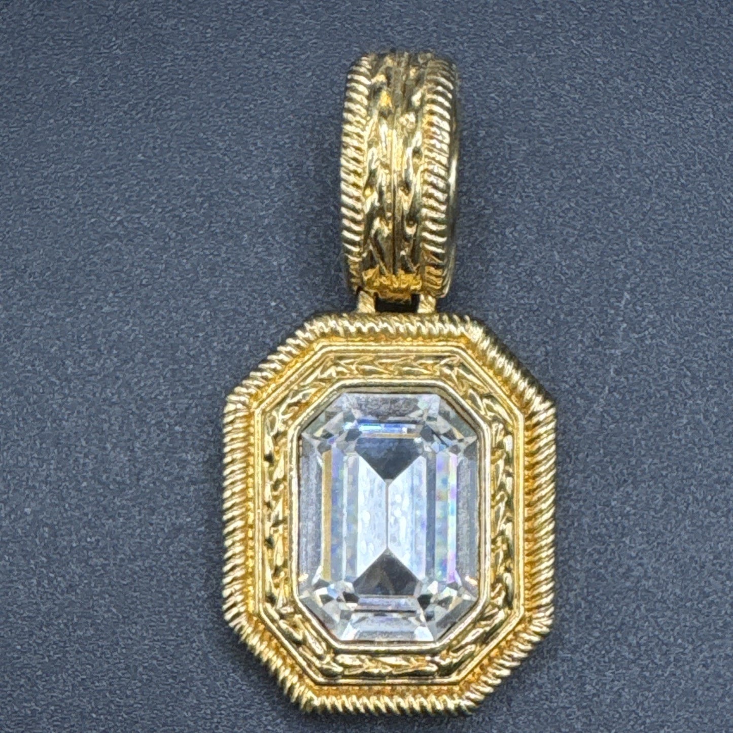 Swarovski Crystal Gold Tone Statement Pendant Q29
