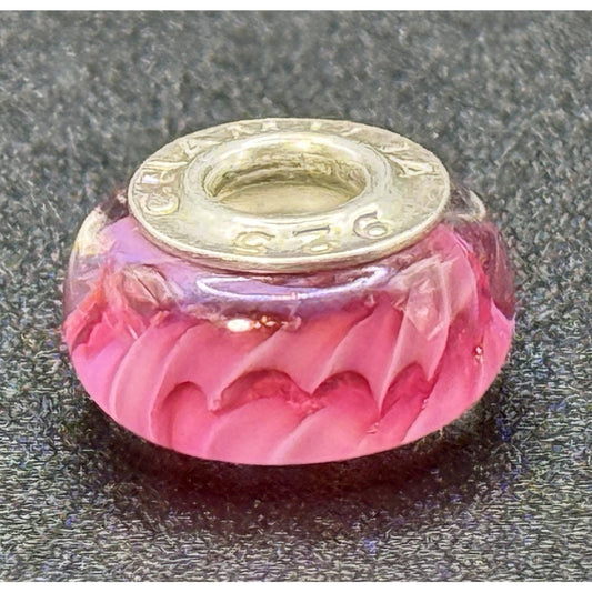 Chamilia Pink OB-101 Sterling Silver Fuchsia Dream Murano Charm P19