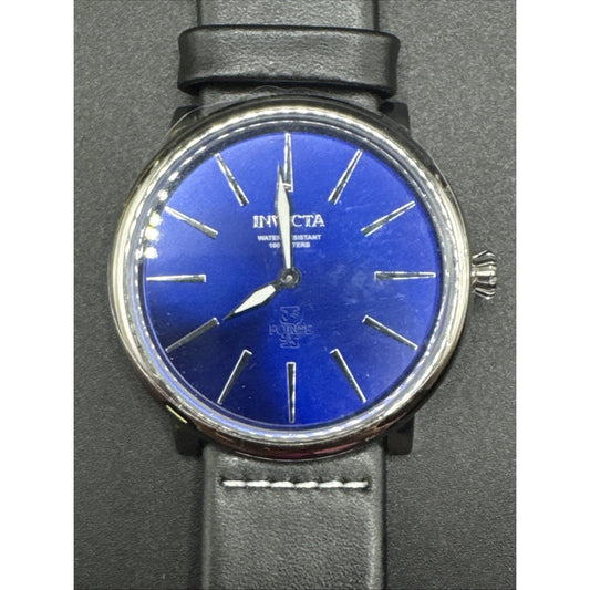 47mm Invicta Blue Dial Watch NOS New Battery T20
