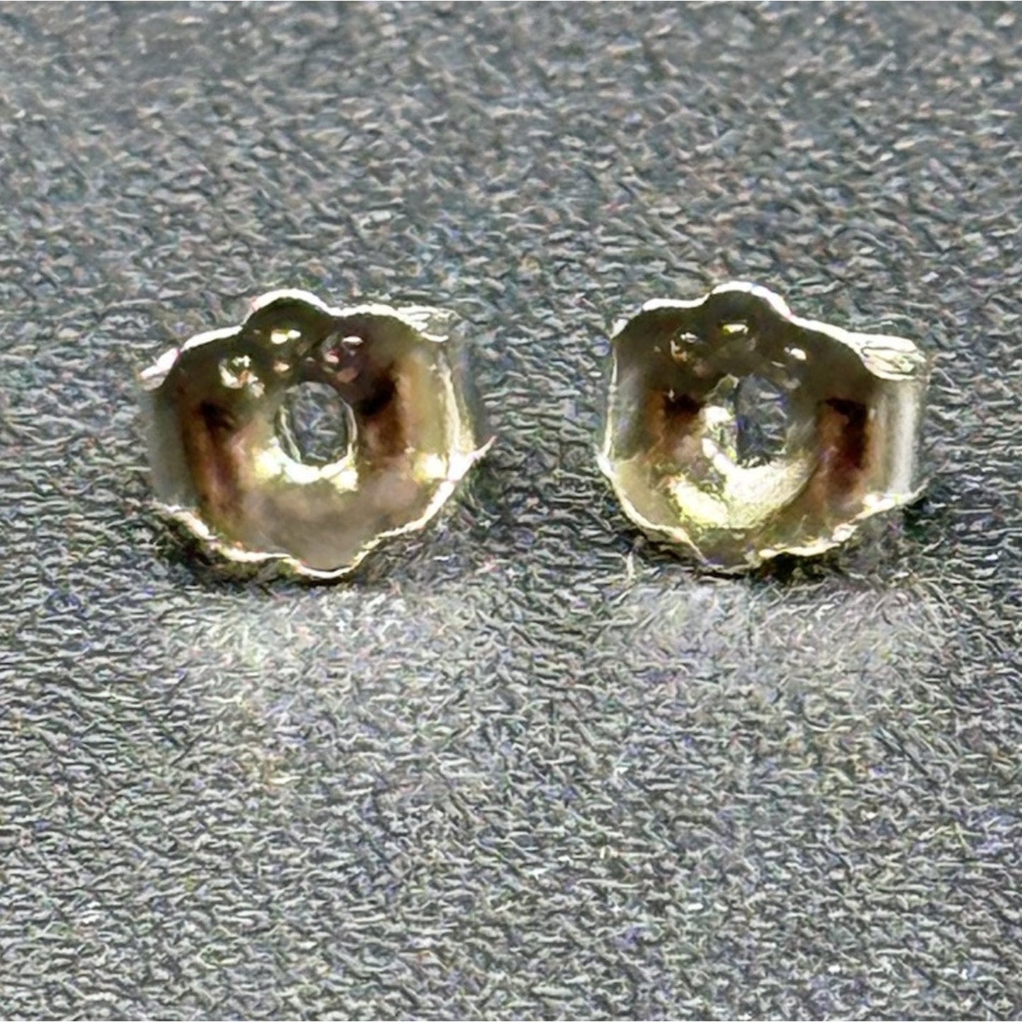 EUC Blue Cubic Zirconia Sterling Silver 4 ctw Stud Earrings 925 P10
