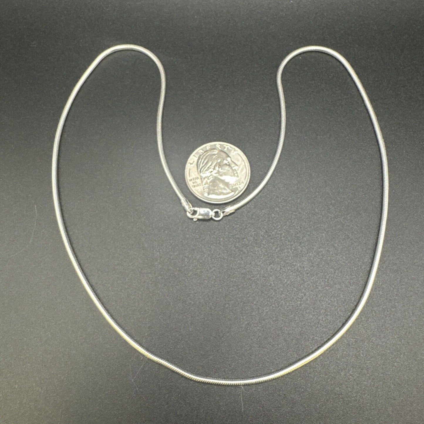 New Condition 20” Sterling Silver Snake Chain Necklace 2mm 925