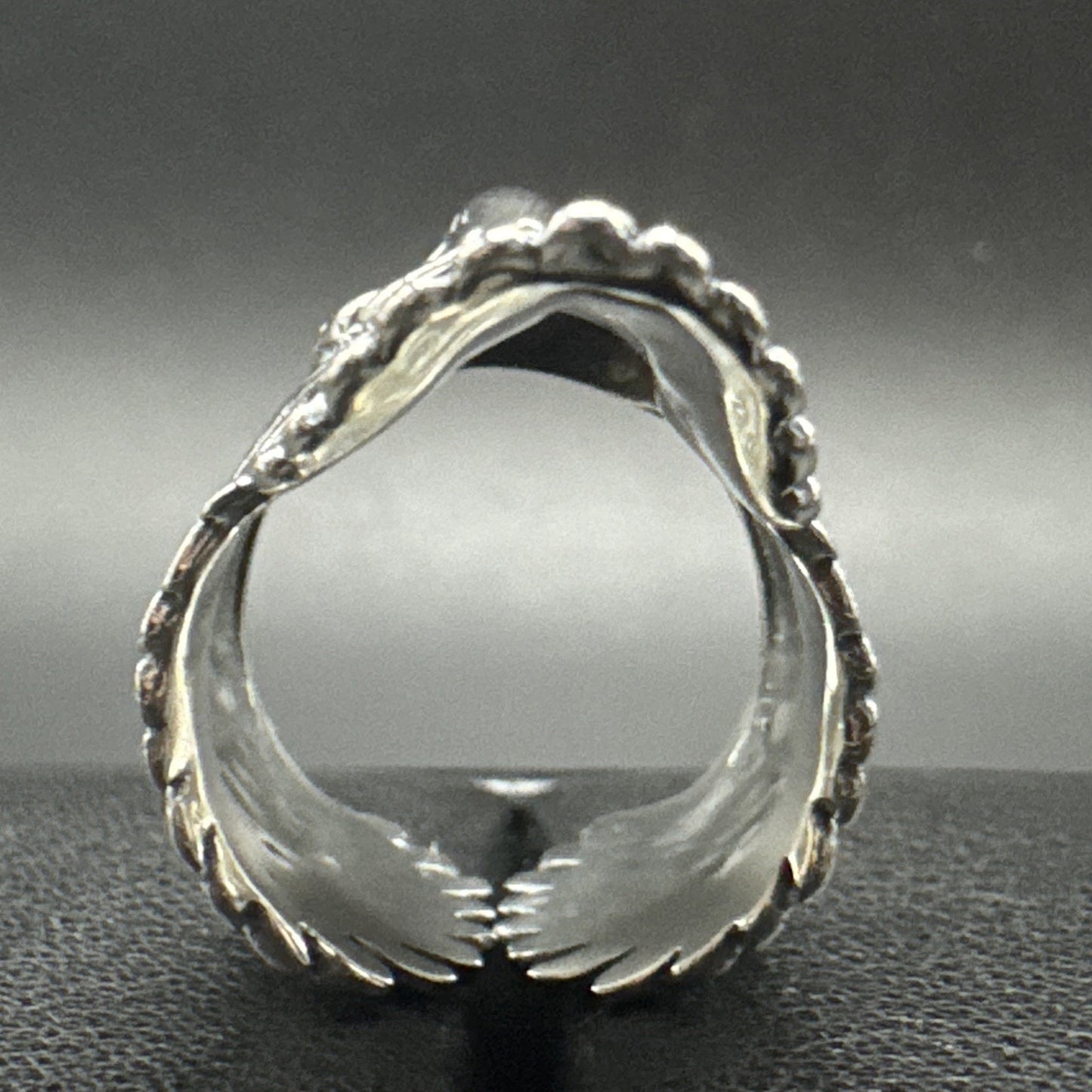 New Condition Sterling Silver Flying Eagle Ring 925 Size 7