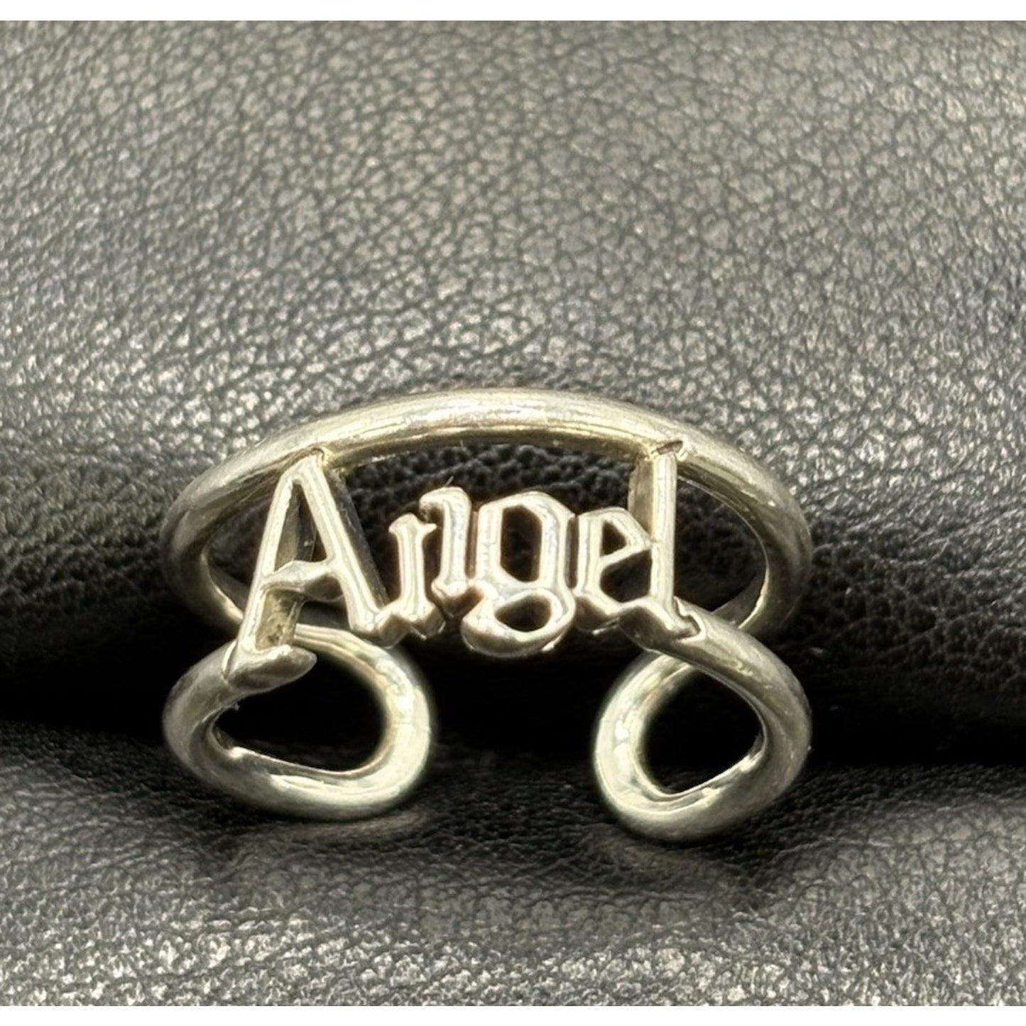 Pandora Sterling Silver “Angel” Ring Open Size 7.5 ALE W16