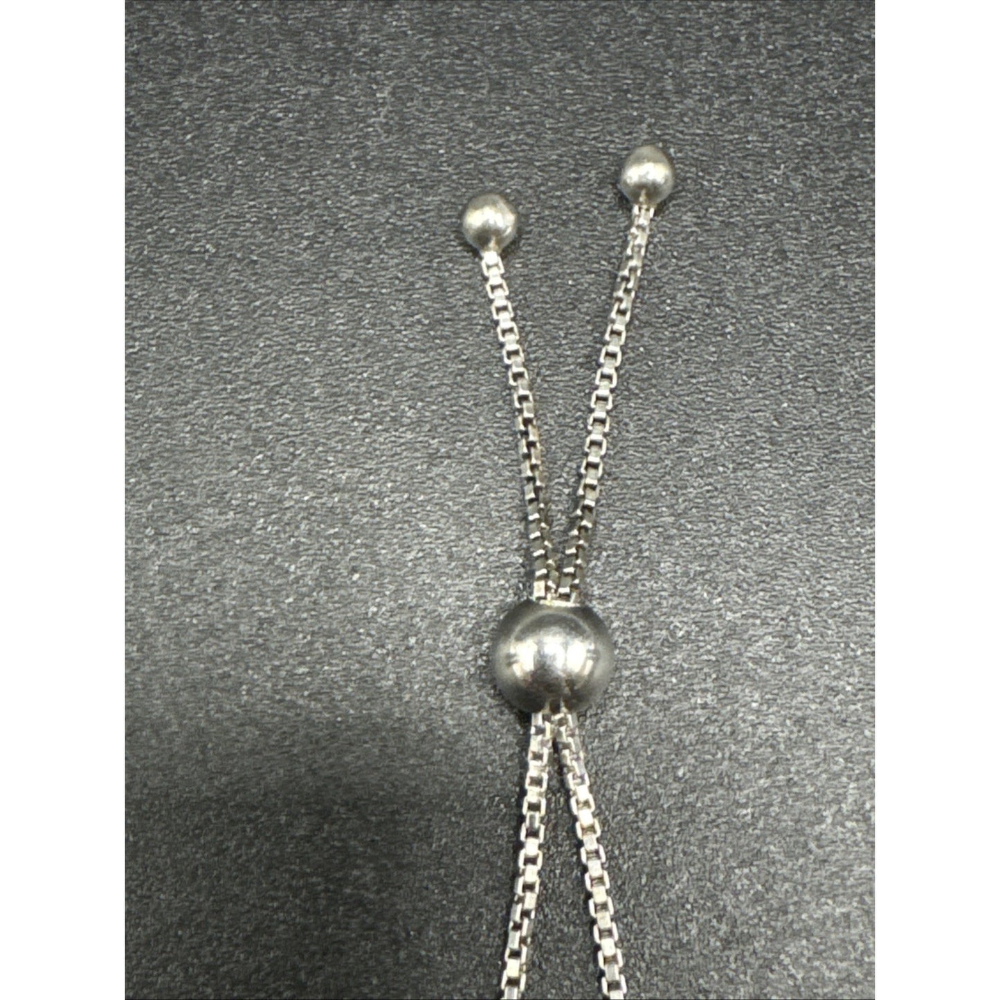 9” Sterling Silver Ball Bead Adjustable Bracelet 925 T23