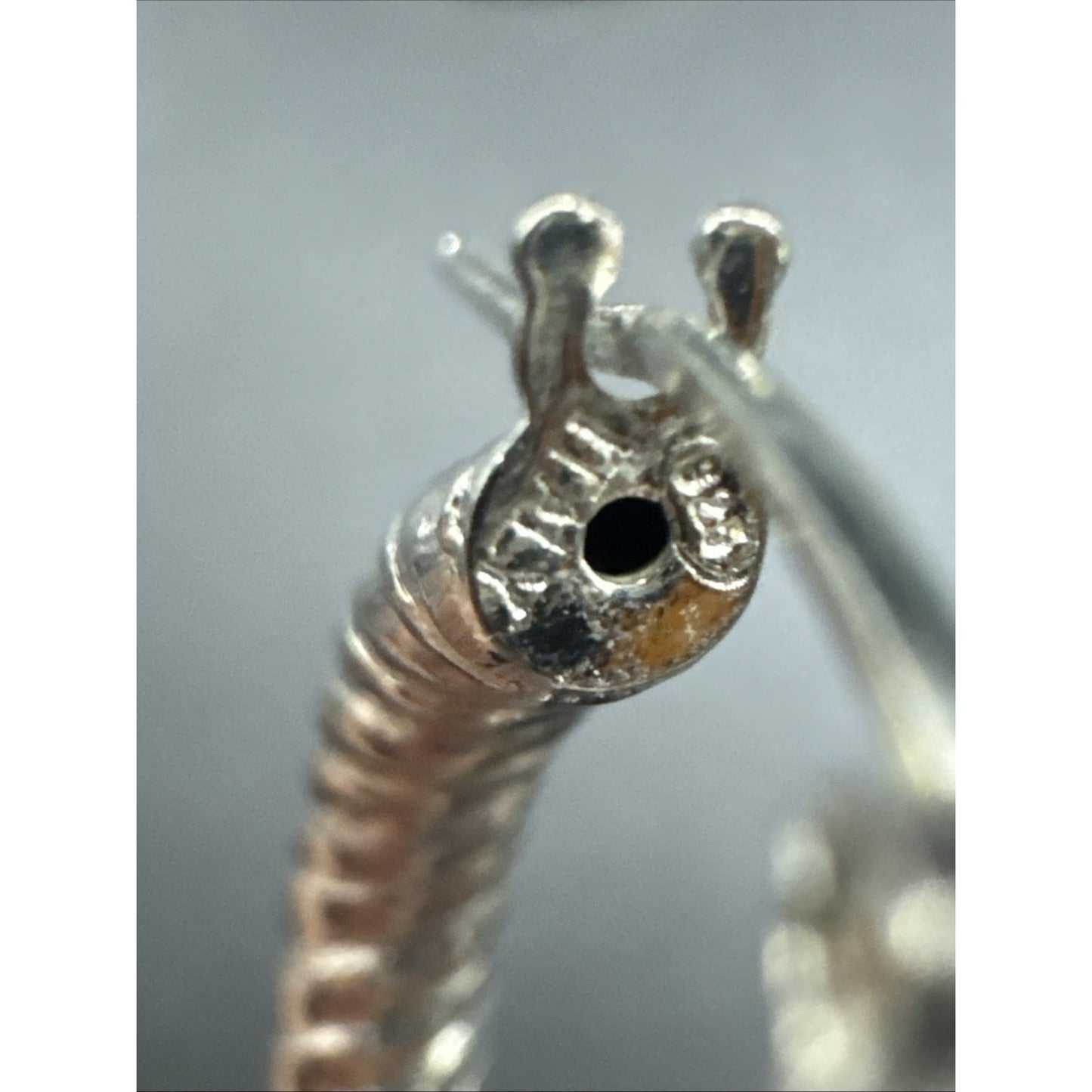 Sterling Silver 22mm Textured Hoop Earrings 925 T22