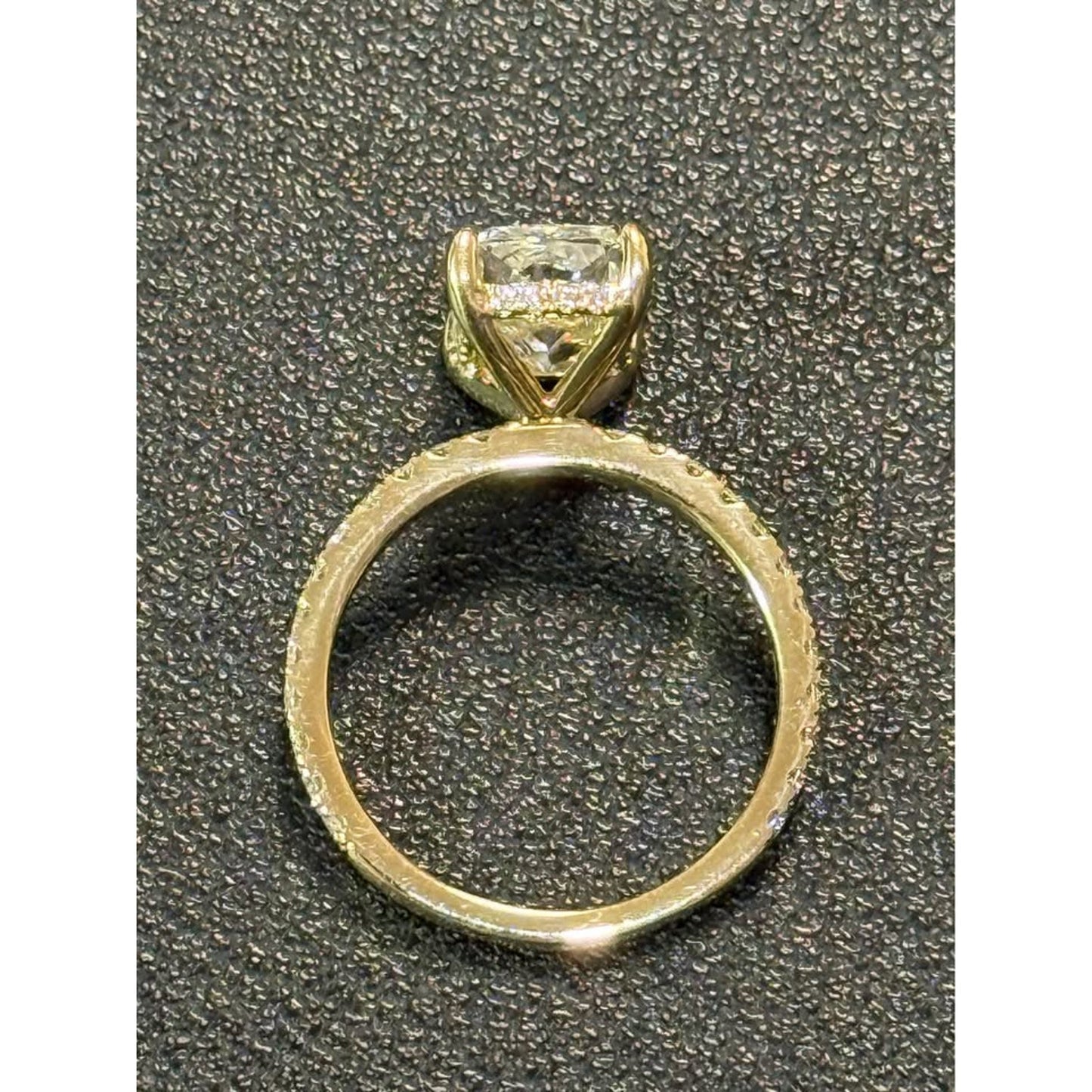 New 14k Yellow Gold 3.07 Carat Radiant Cut Lab Grown  Diamond E Color VVS2 Clarity IGi