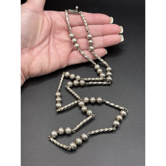 Taxco 28” Sterling Silver Necklace 75 Grams TR-57 W8