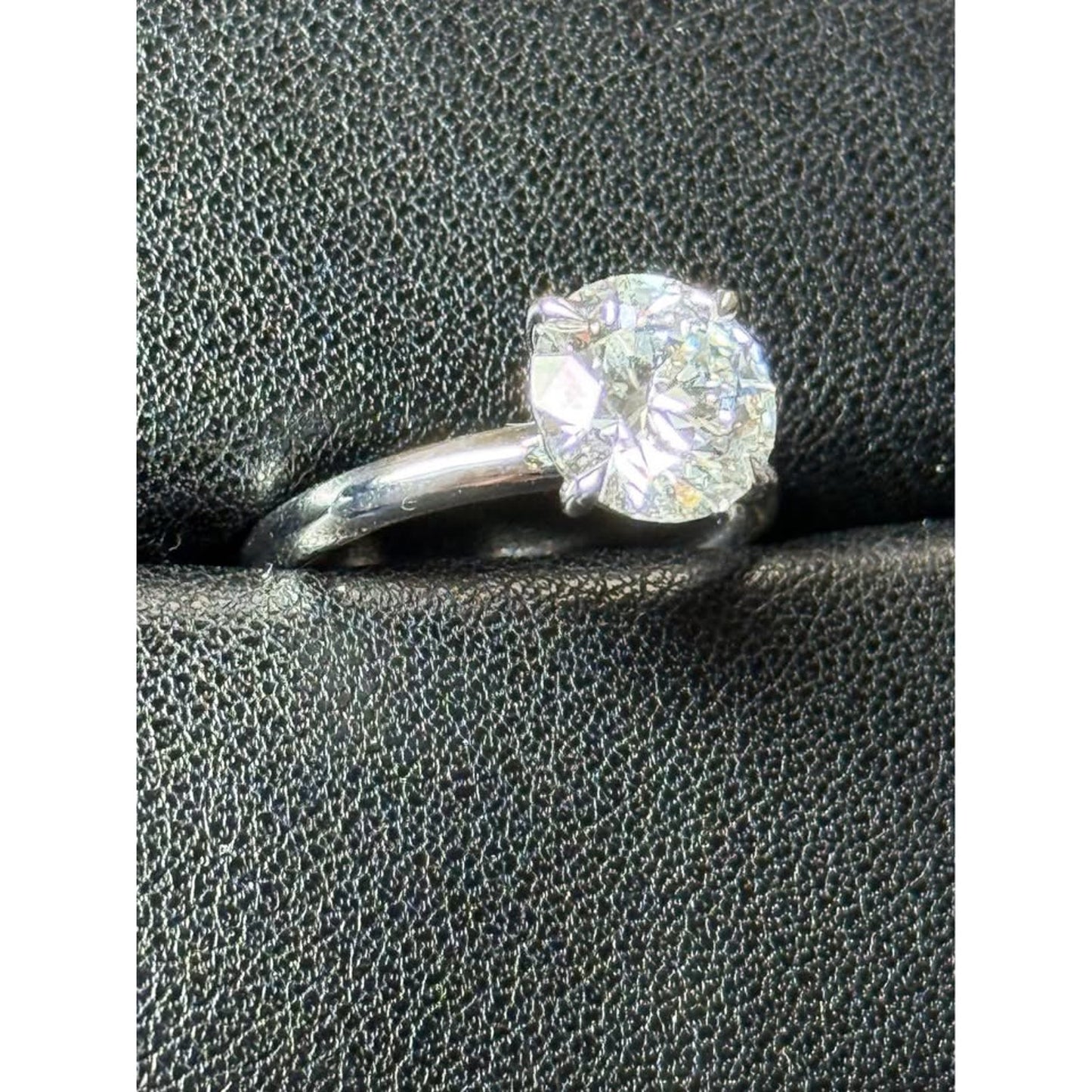 Brand New 14k White Gold 3.02 Round Brilliant Cut Lab Grown Diamond E Color VVS2 Clarity IGI