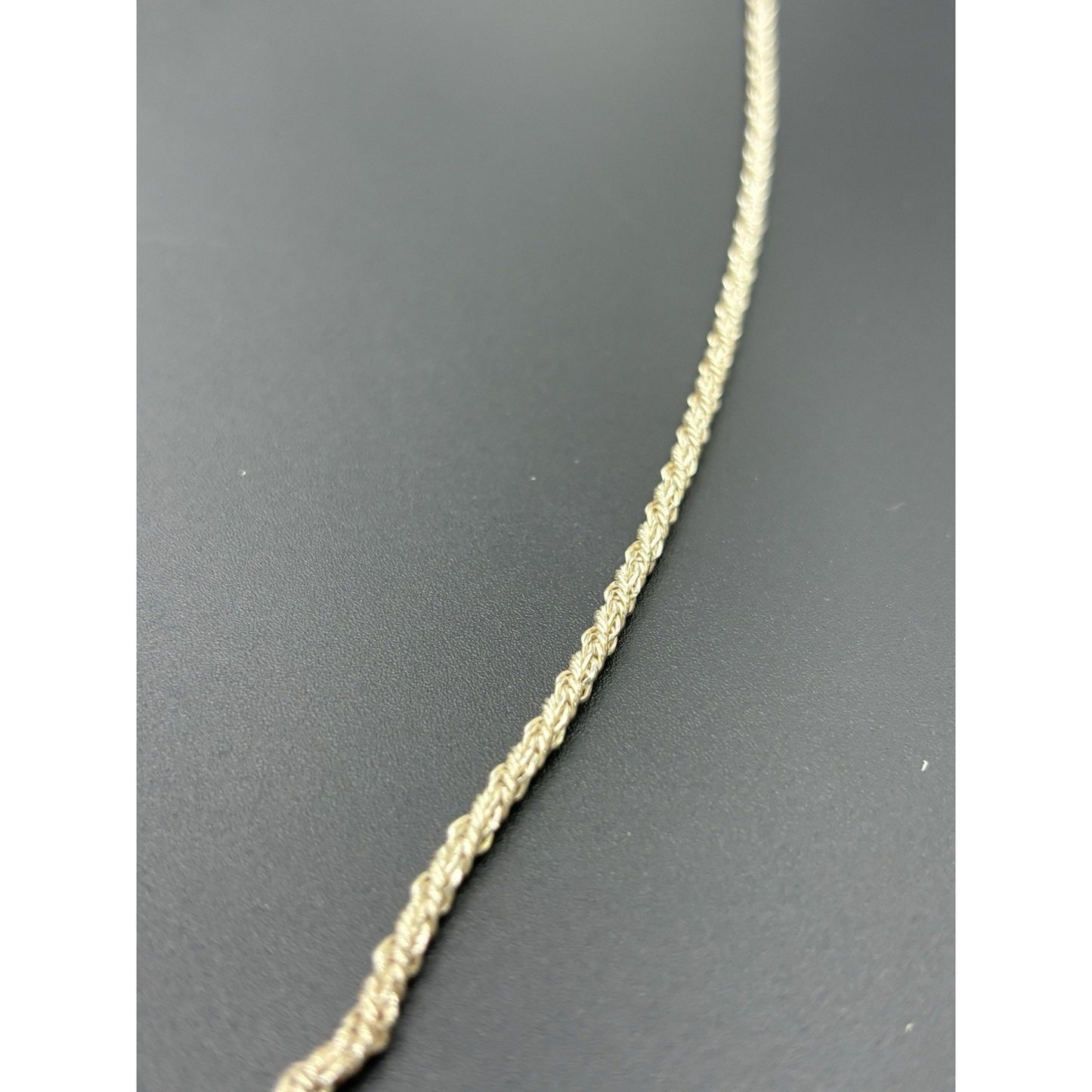 30" Sterling Silver Rope Chain 2.5MM Necklace 12 Grams 925 W18