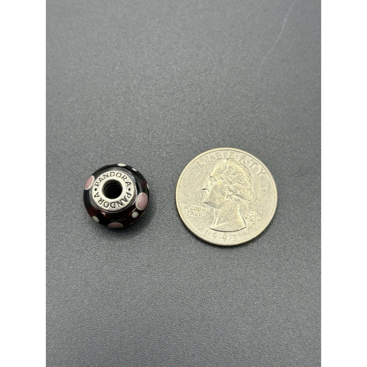 Pandora Sterling Silver Deep Purple Bubbles Charm 925 W18