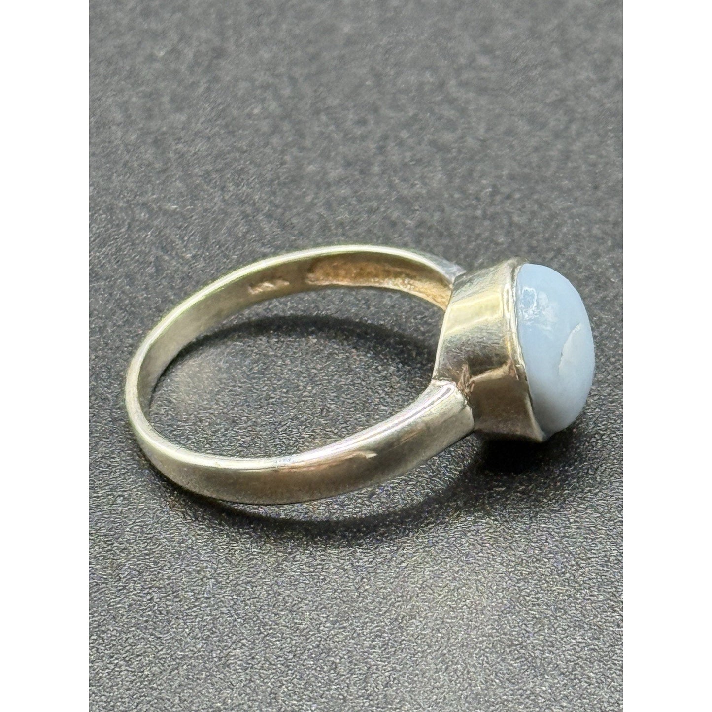 New Condition Sterling Silver Genuine Milky Aquamarine Ring Size 10.00 925 P19