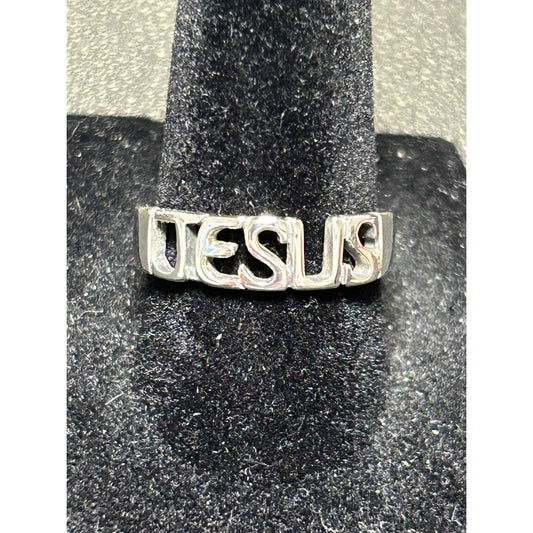 New Condition “Jesus” Ring Size 7.00 925 Band