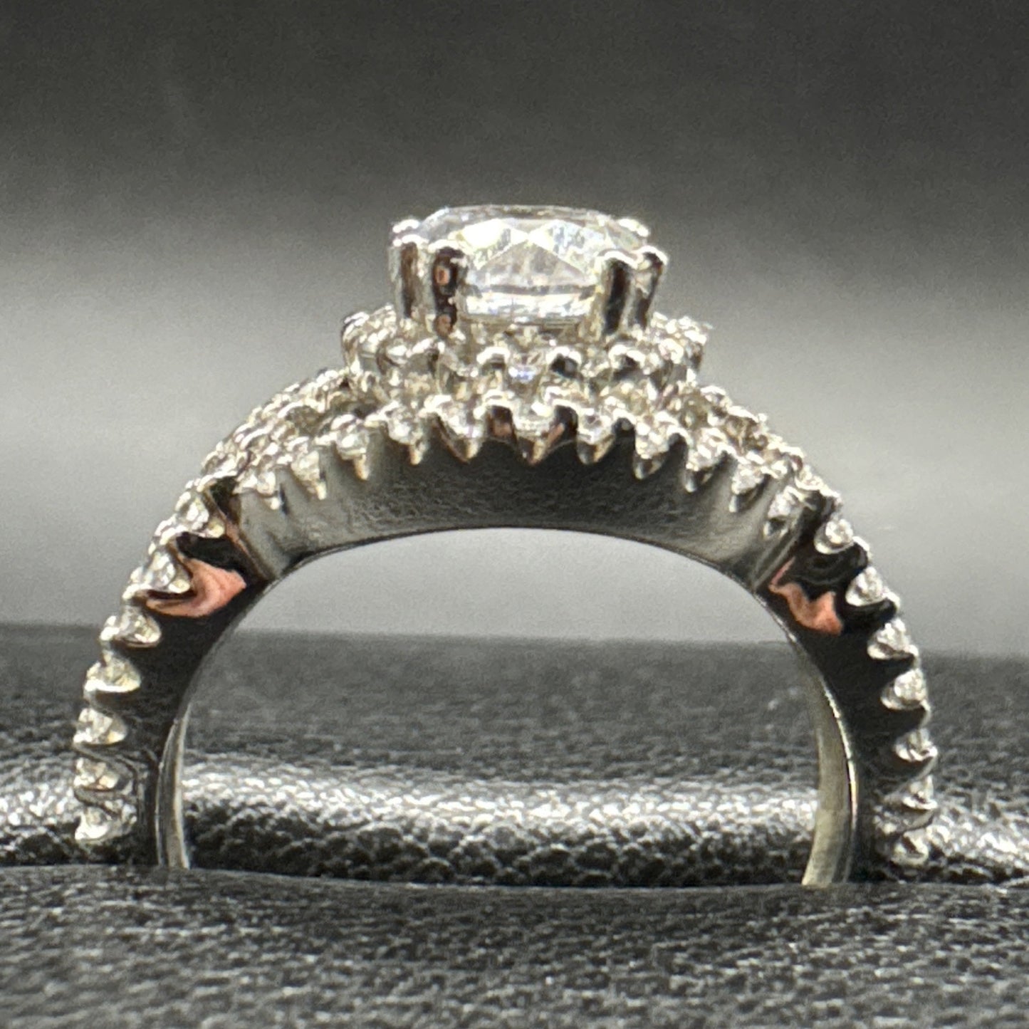 EUC Sterling Silver CZ Engagement Ring 925 Size 6.25 N13