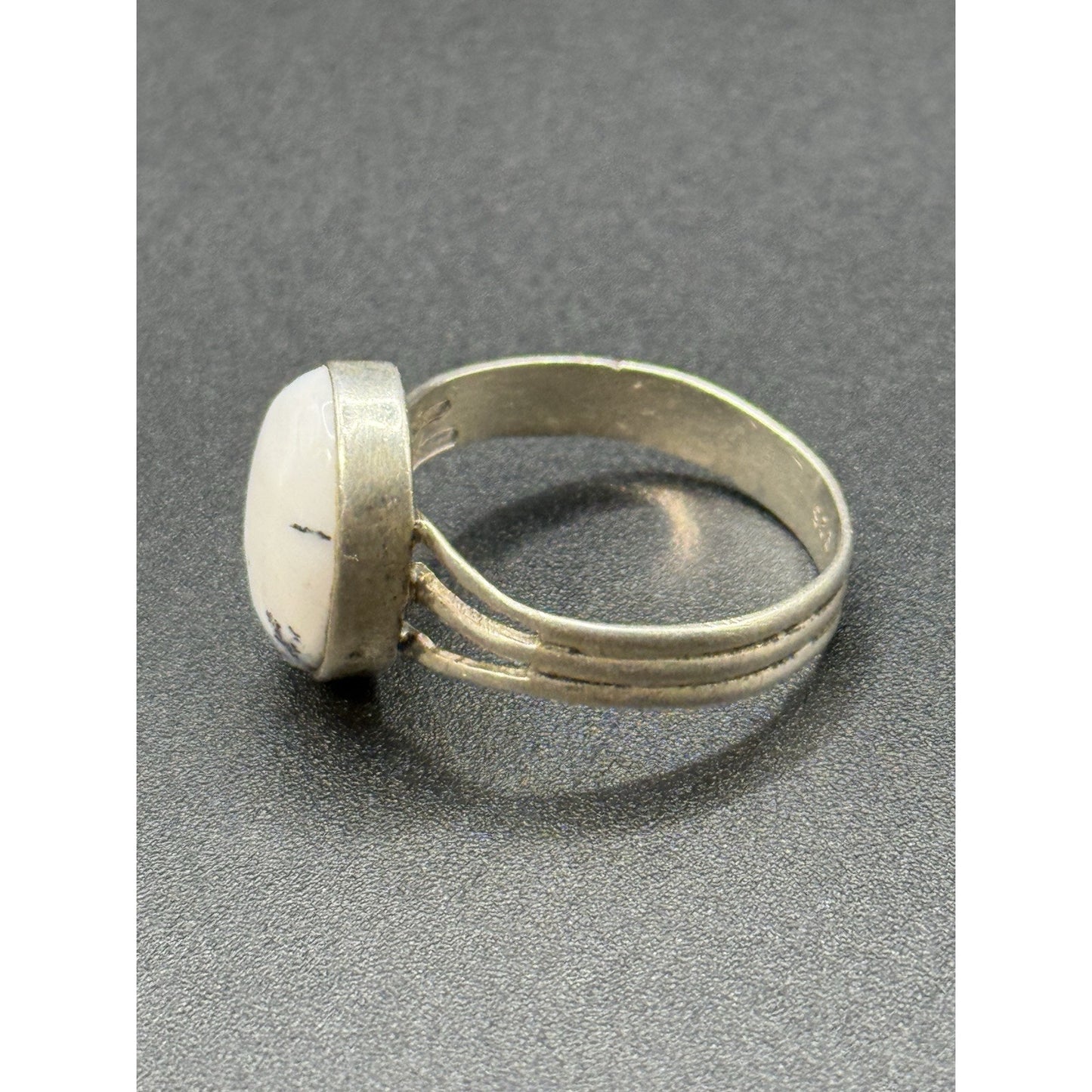 Vintage Sterling Silver Dendrite Opal Ring Size 11.50 P5