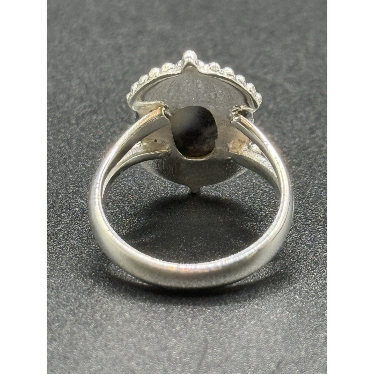 New Condition Sterling Silver Dendrite Opal Ring Size 9.00 925