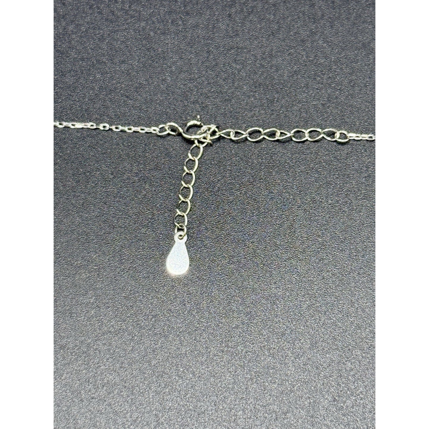New Condition 18” Sterling Silver Genuine Pearl Cubic Zirconia Starfish Necklace
