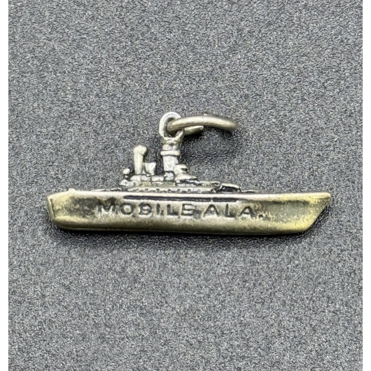 Vintage Sterling Silver U.S.S. Alabama Charm Mobile 925 P3