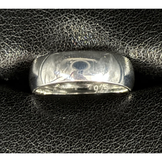 New Condition Sterling Silver 6MM Wedding Band Size 7.00
