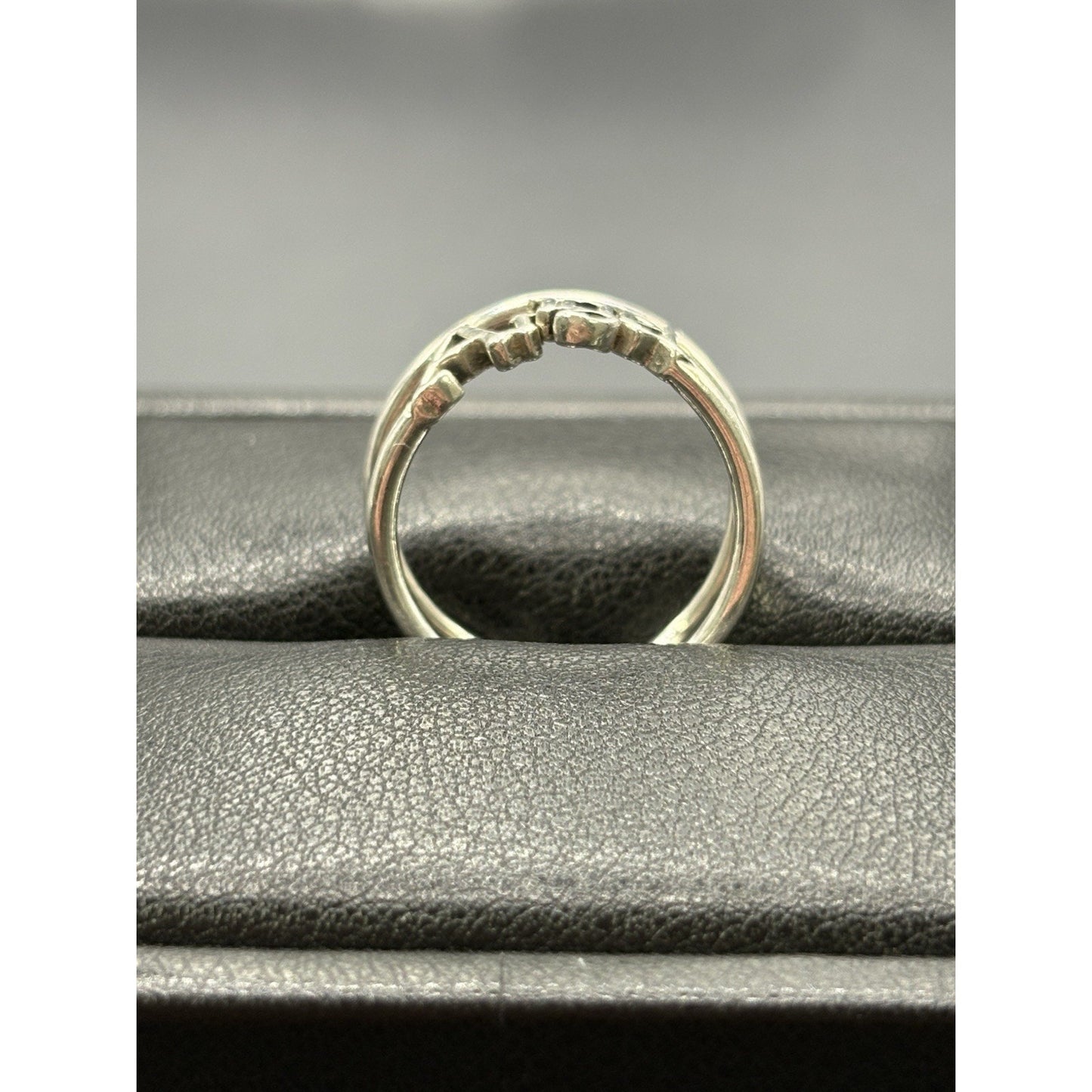 Pandora Sterling Silver “Angel” Ring Open Size 7.5 ALE W16