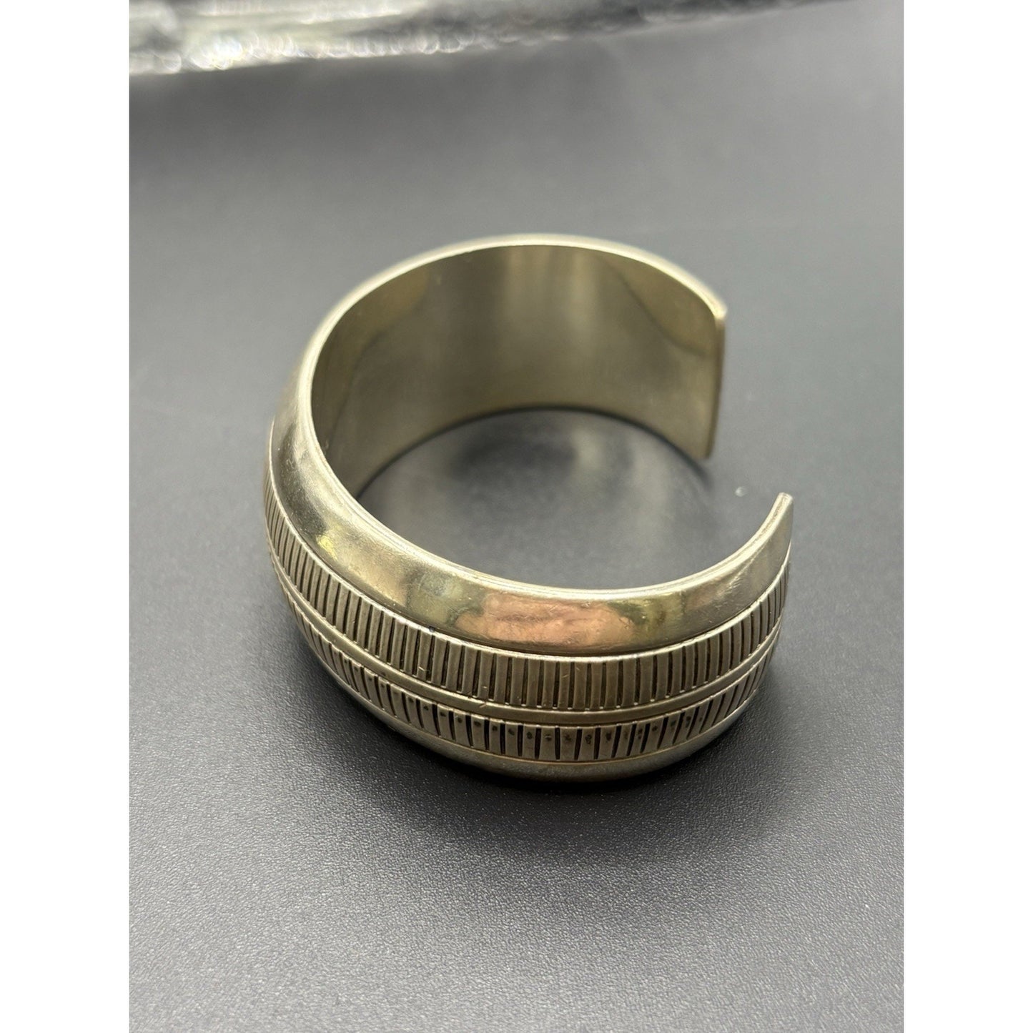 6" Allison Lee Navajo Sterling Silver Cuff Bracelet 43 Grams X15