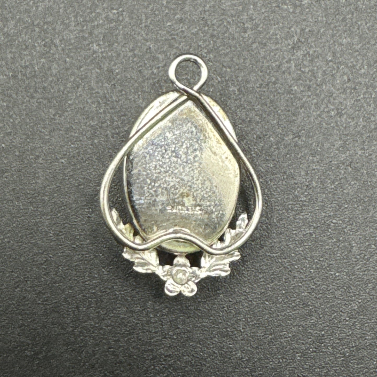 Sterling Silver Wedgwood Style Virgin Mary Cameo Pendant 925 Q29