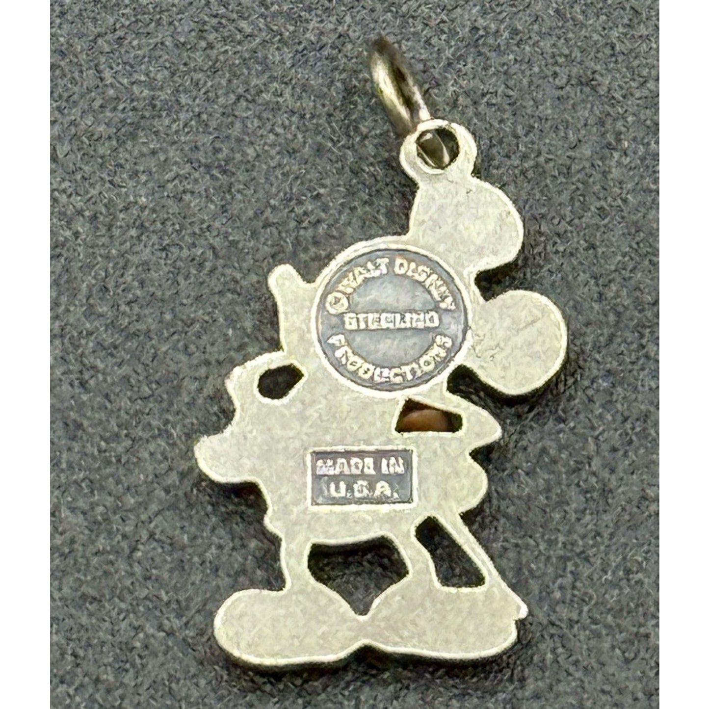 Vintage Mickey Mouse Disney Charm Made In USA RARE! R8