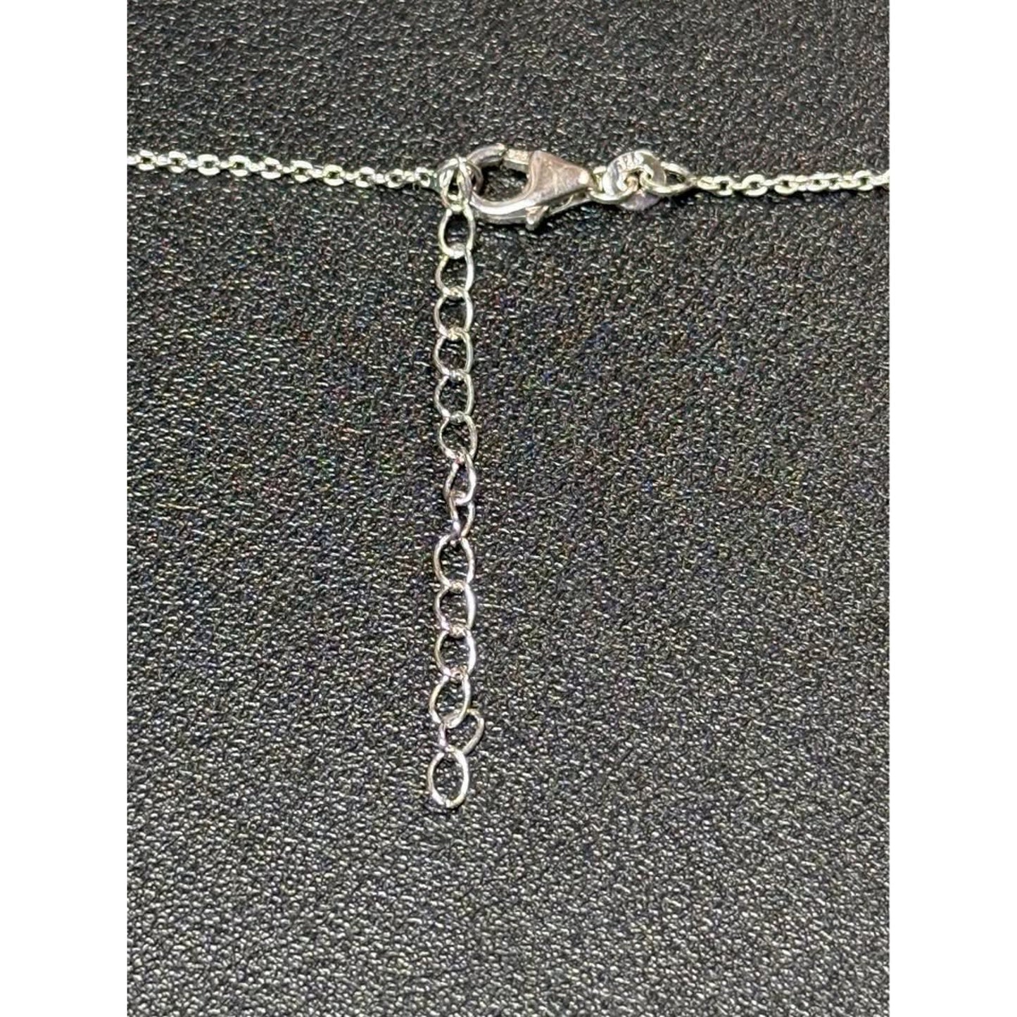 18” Sterling Silver & 1.00 Total Weight Lab Grown Diamonds Station Necklace Holiday Stocking Stuffer