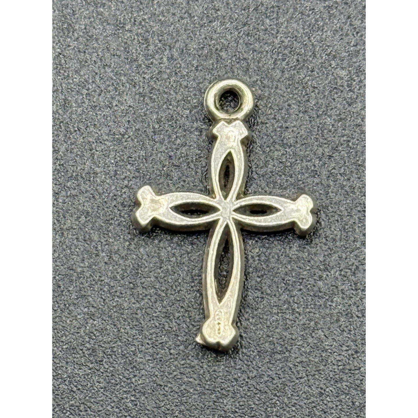 (3) Vintage Sterling Silver Dainty Cross Charm Pendant Lot 925 Q23