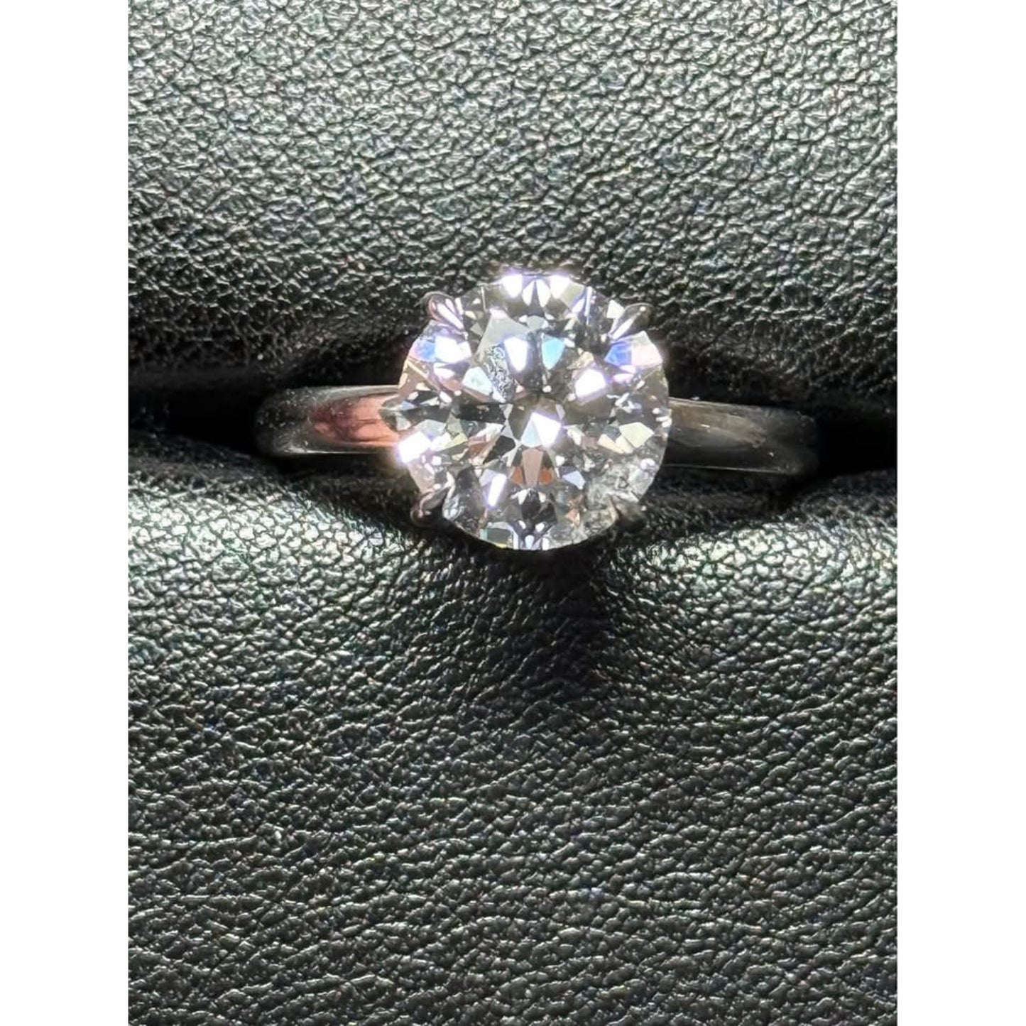 Brand New 14k White Gold 3.02 Round Brilliant Cut Lab Grown Diamond E Color VVS2 Clarity IGI