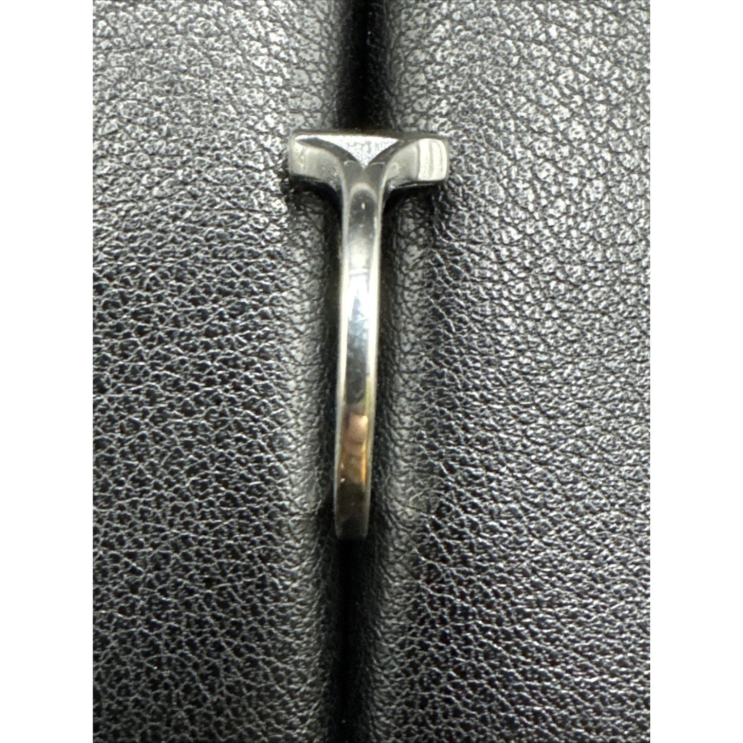 New Condition Sterling Silver Dainty Coffin Cross Ring 925 Size 7