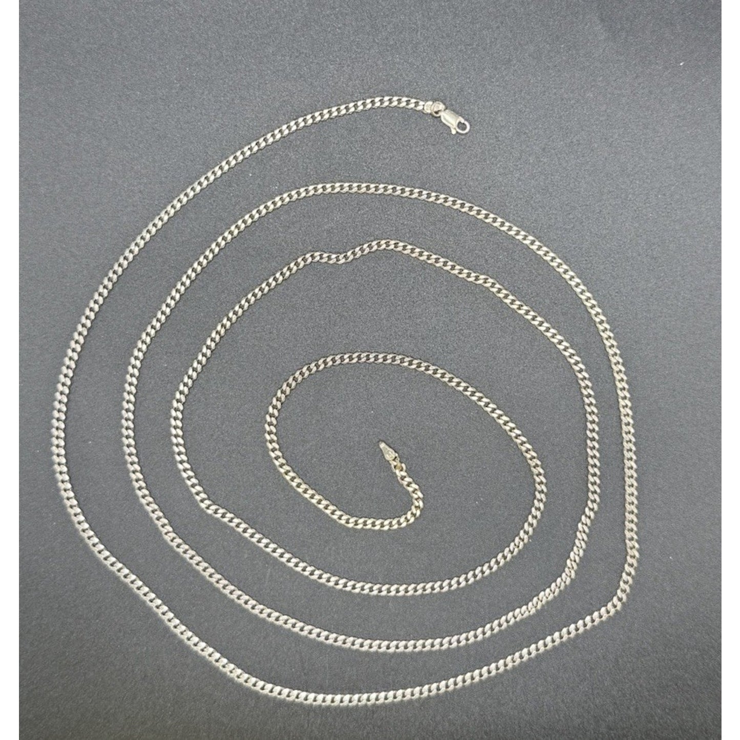 51” Sterling Silver 3MM Link Chain Necklace 27 Grams Q7