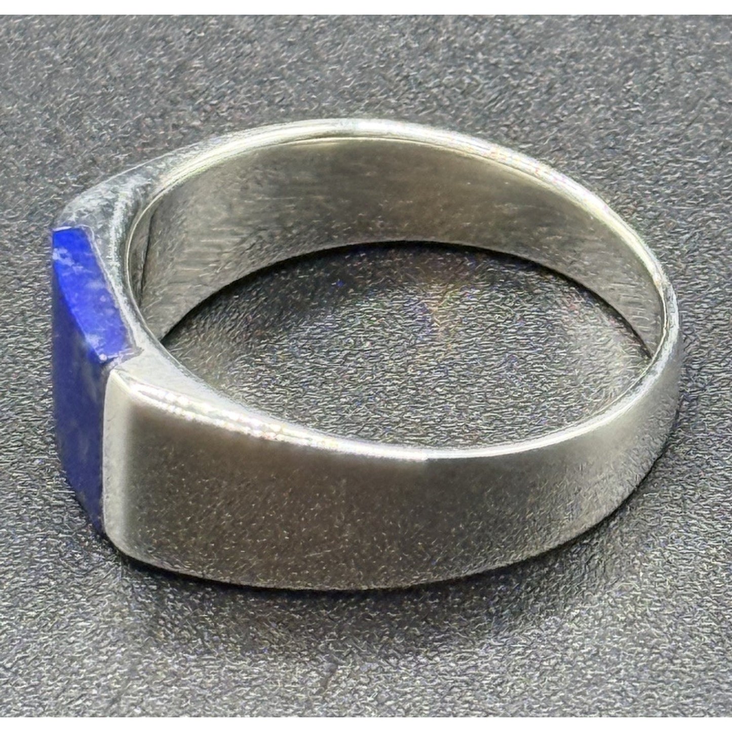 New Condition Sterling Silver Genuine Lapis Ring Size 10.75