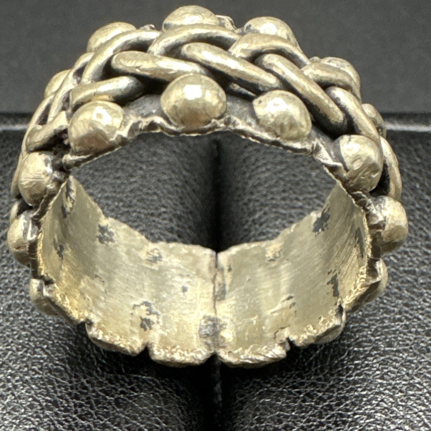 Vintage Sterling Silver 14mm Sturdy Band Ring 925 Size 12 Mexico Q28