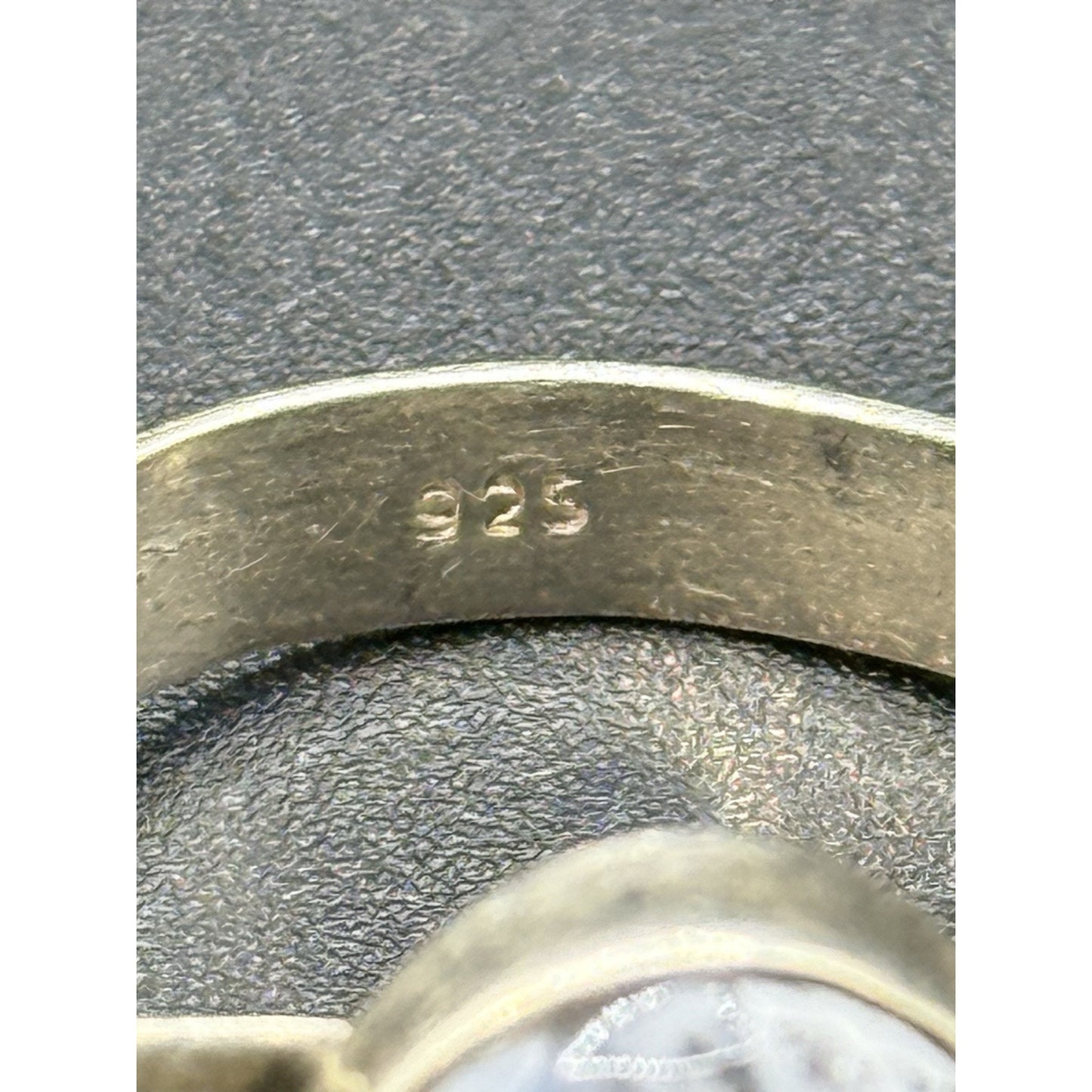 Vintage Sterling Silver Dendrite Opal Ring Size 11.50 P5