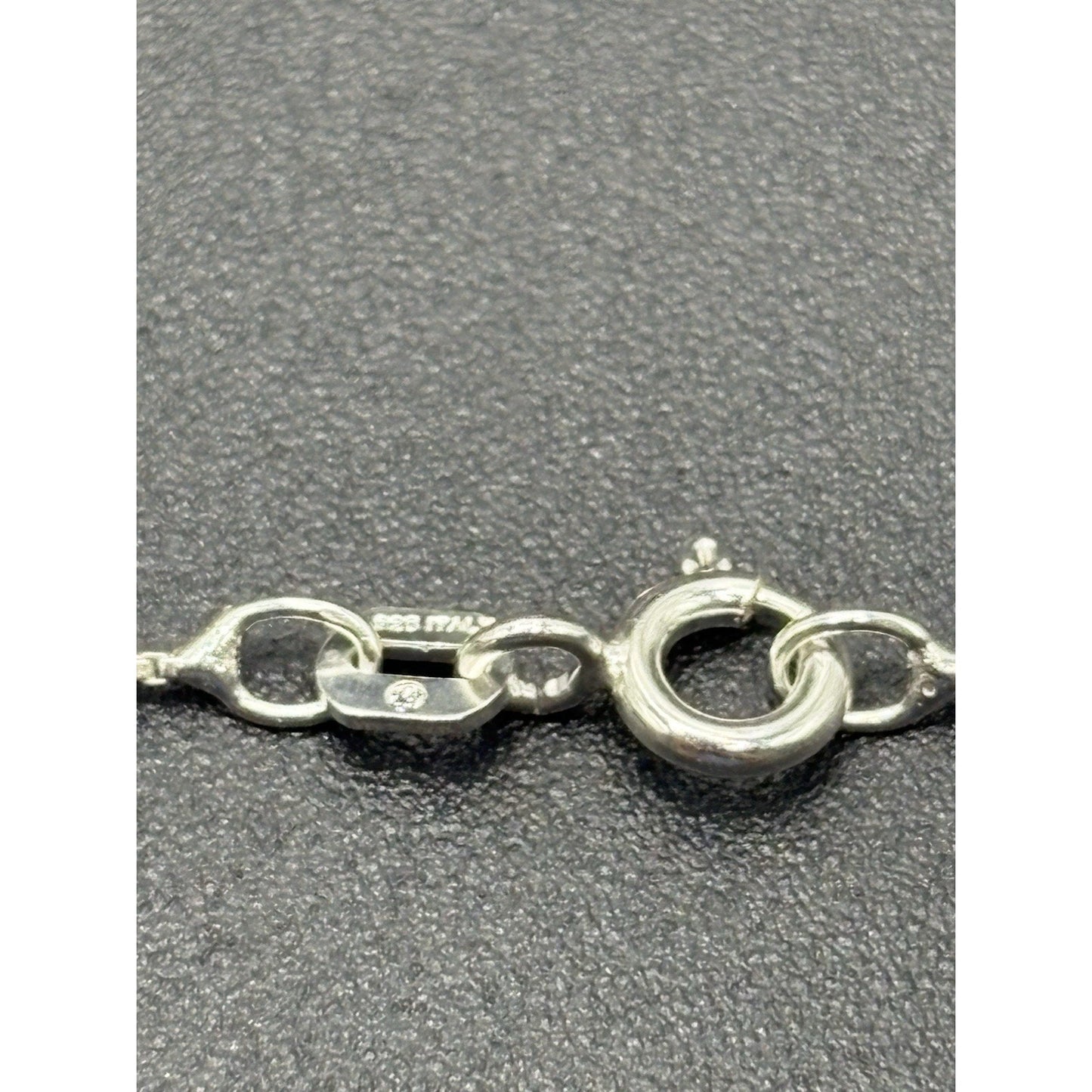 New Condition 18" Sterling Silver Amethyst Dog Cat Paw Pendant Necklace