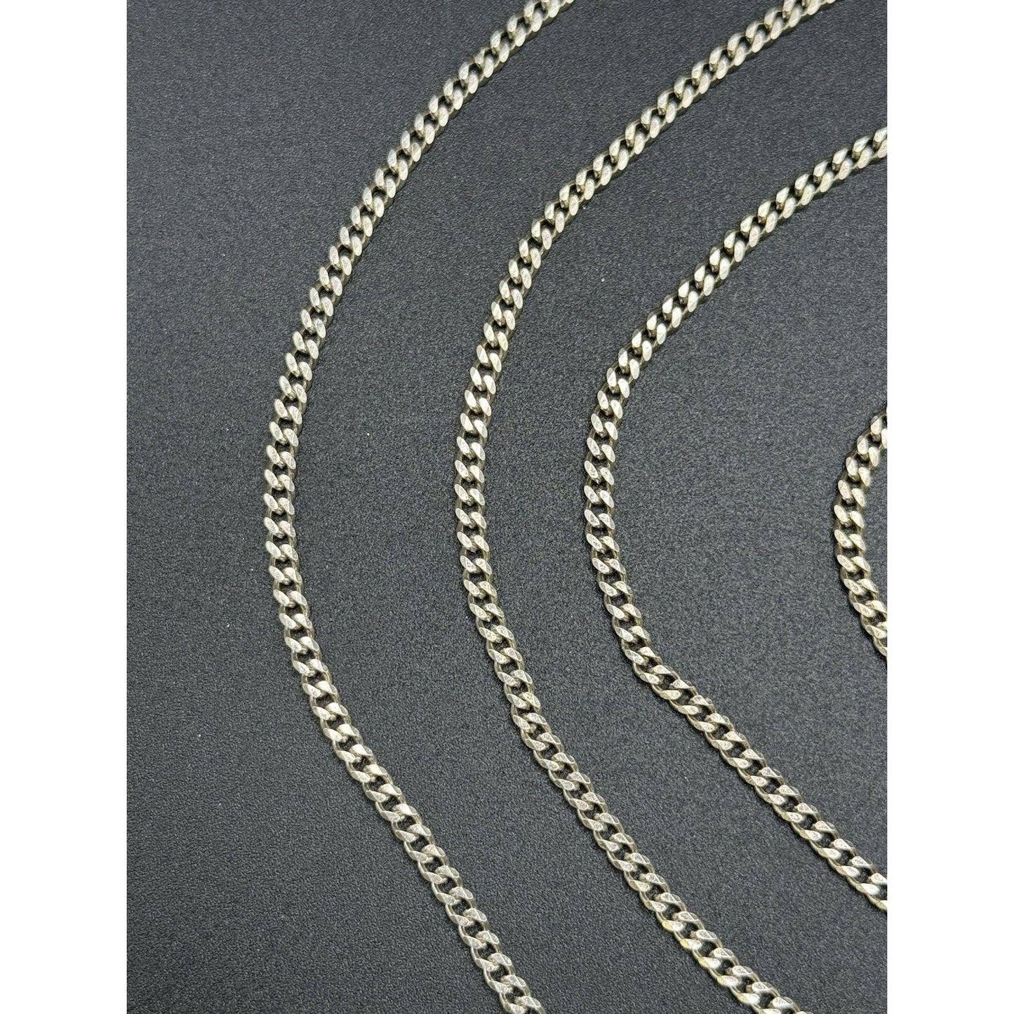 51” Sterling Silver 3MM Link Chain Necklace 27 Grams Q7