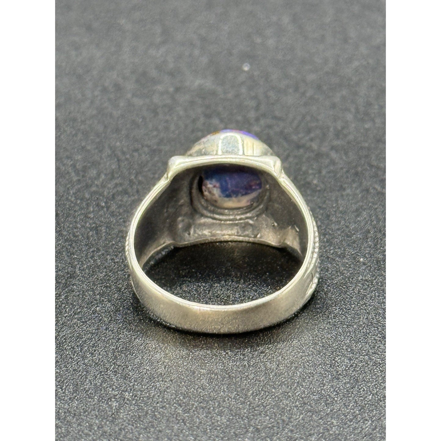 EUC Sterling Silver Purple Copper Ring Size 8.00 Q24