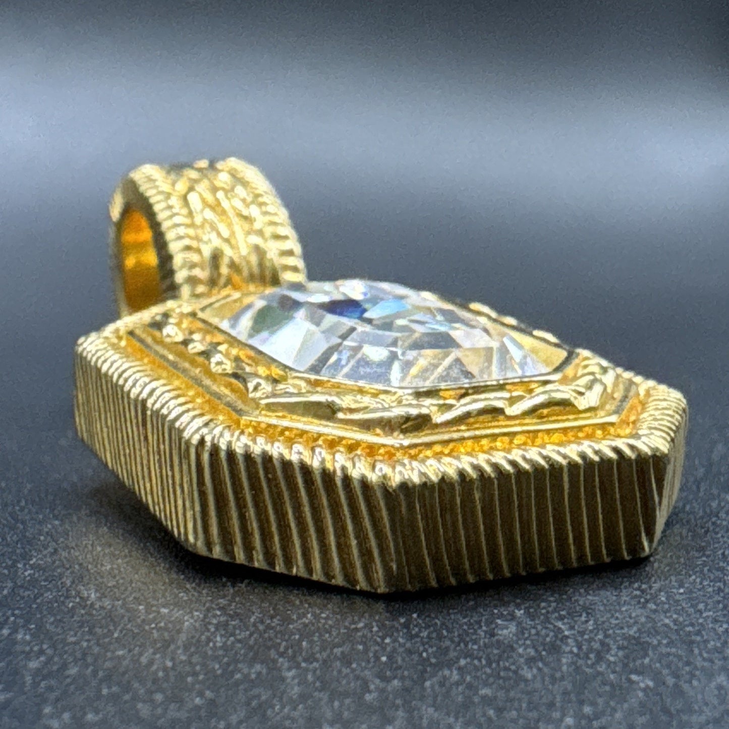 Swarovski Crystal Gold Tone Statement Pendant Q29