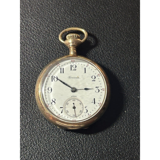 Tavannes 34MM Gold Filled Pocket Watch Not Working As is