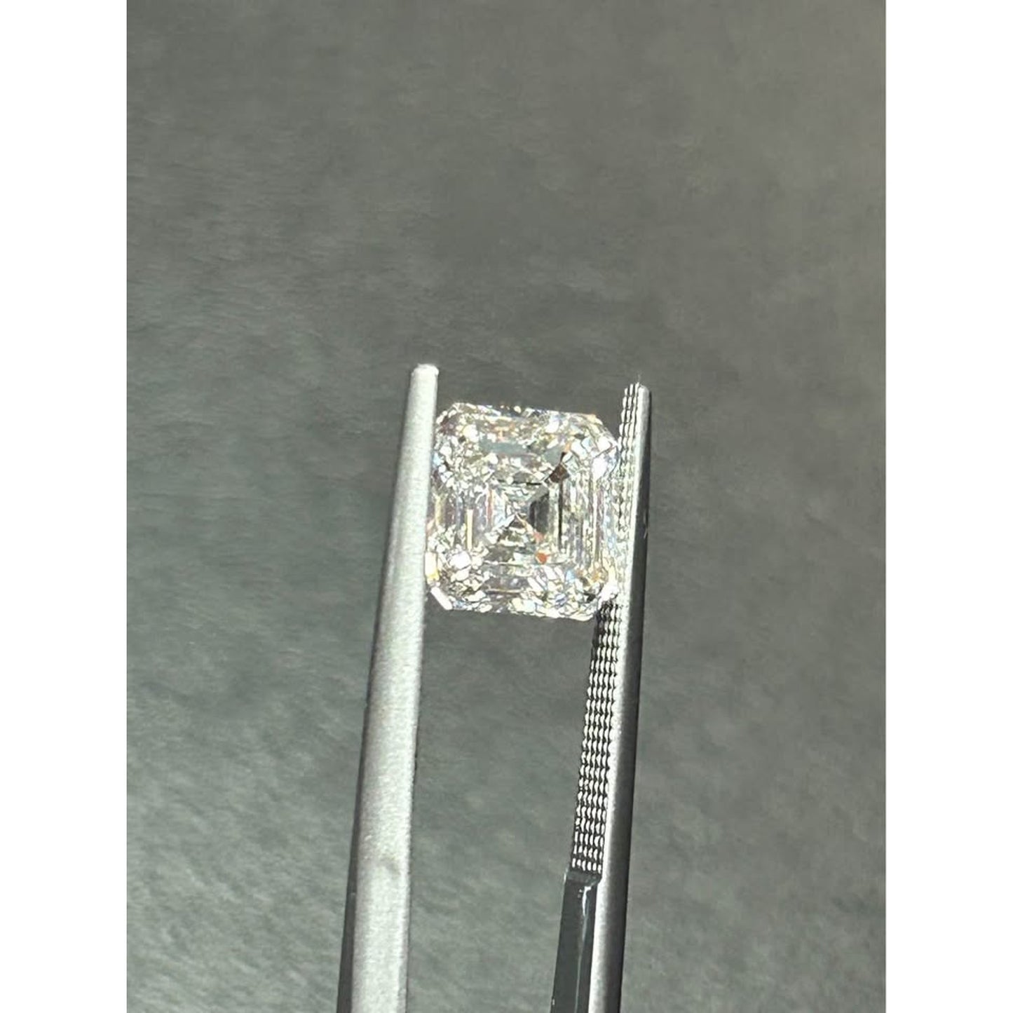2.57 Carat Asscher Cut Lab Grown Diamond E Color VvS2 IGI Lab Report
