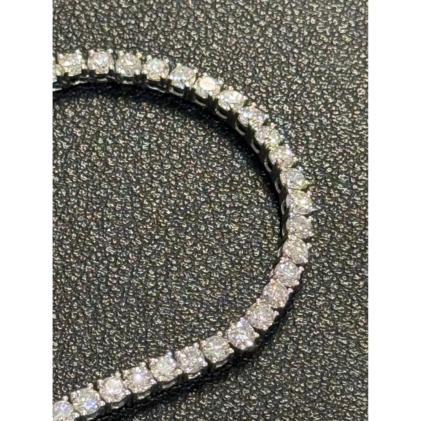 New 14k White Gold Tennis Necklace 12.57 Carat Total Weight Lab Grown Diamonds. E-F Color VS Clarity