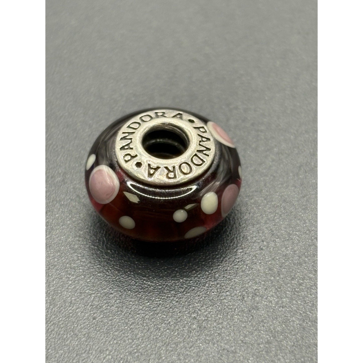 Pandora Sterling Silver Deep Purple Bubbles Charm 925 W18